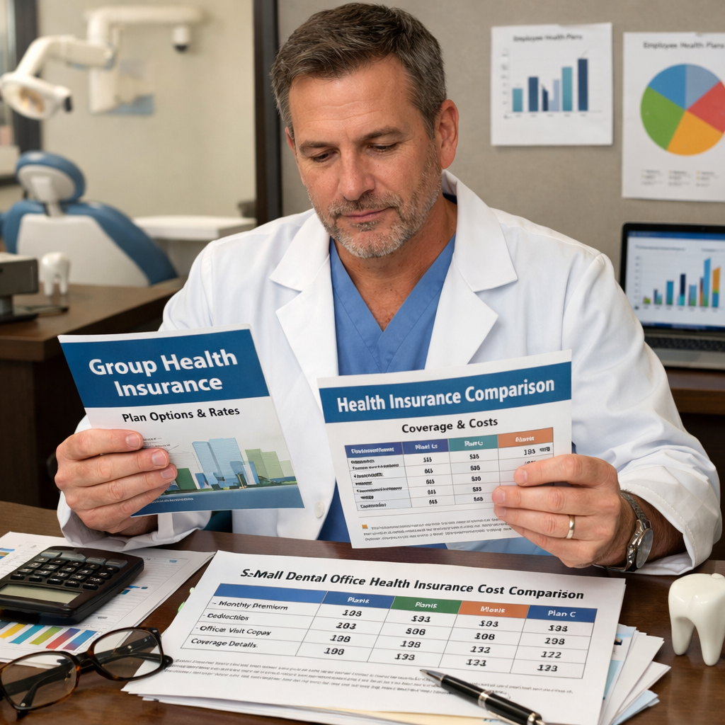 group health insurance pricing comparison for small dental office