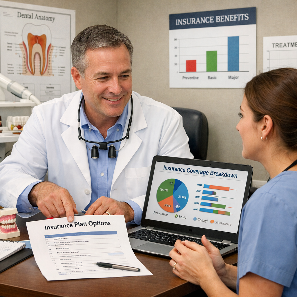dentist office insurance discussion visual
