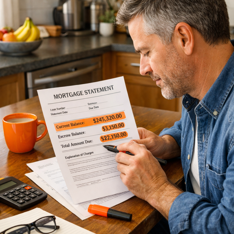 mortgage balance calculation illustration
