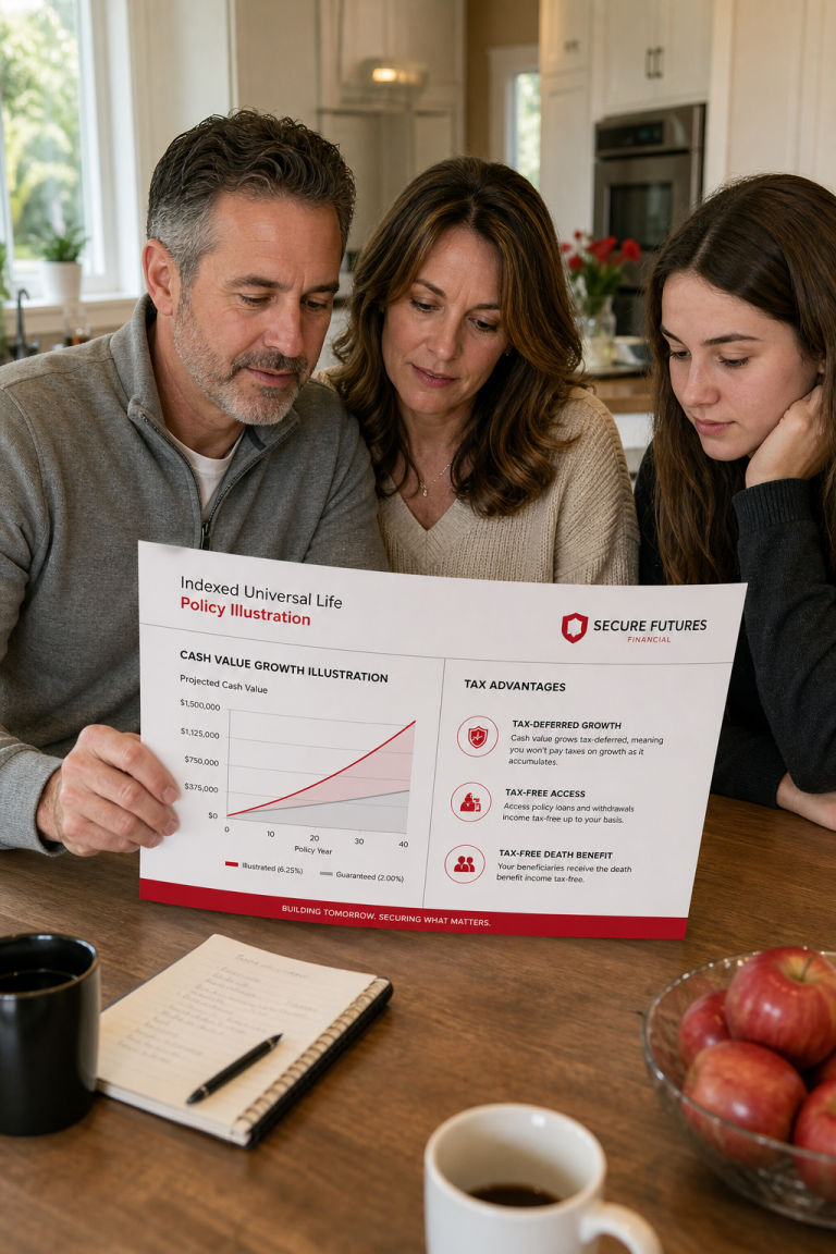 indexed universal life tax advantages illustration